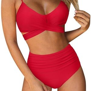 Criss Cross High Waisted Bikini